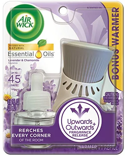 A18- plug in Scented Oil, Starter Kit, Lavender & Chamomile 1ct, Essential Oils, Air Freshener