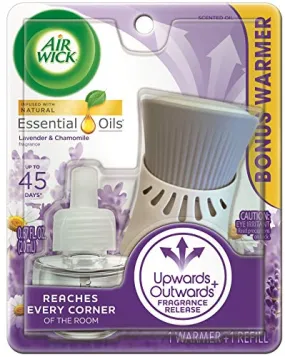 A18- plug in Scented Oil, Starter Kit, Lavender & Chamomile 1ct, Essential Oils, Air Freshener