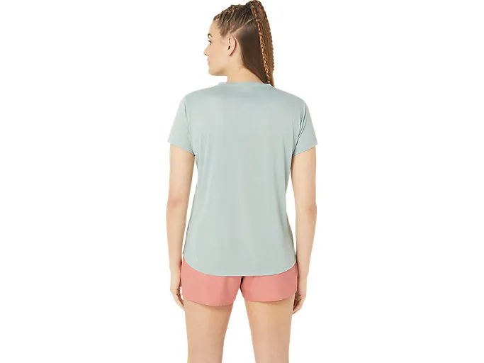 ASICS SILVER SHORT SLEEVED TOP - OCEAN HAZE