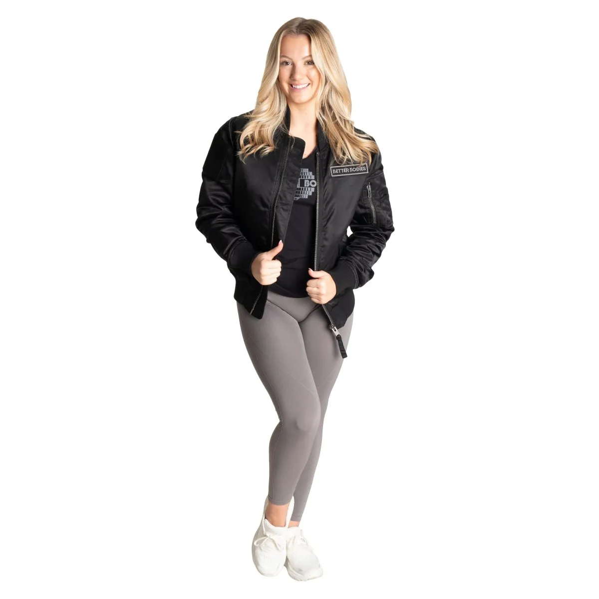 Better Bodies Utility Bomber Jacket - Black