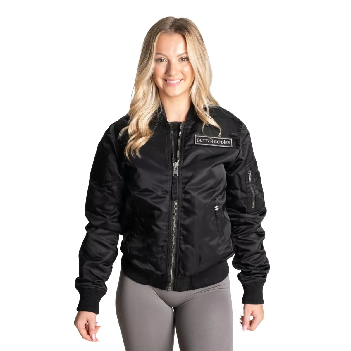 Better Bodies Utility Bomber Jacket - Black