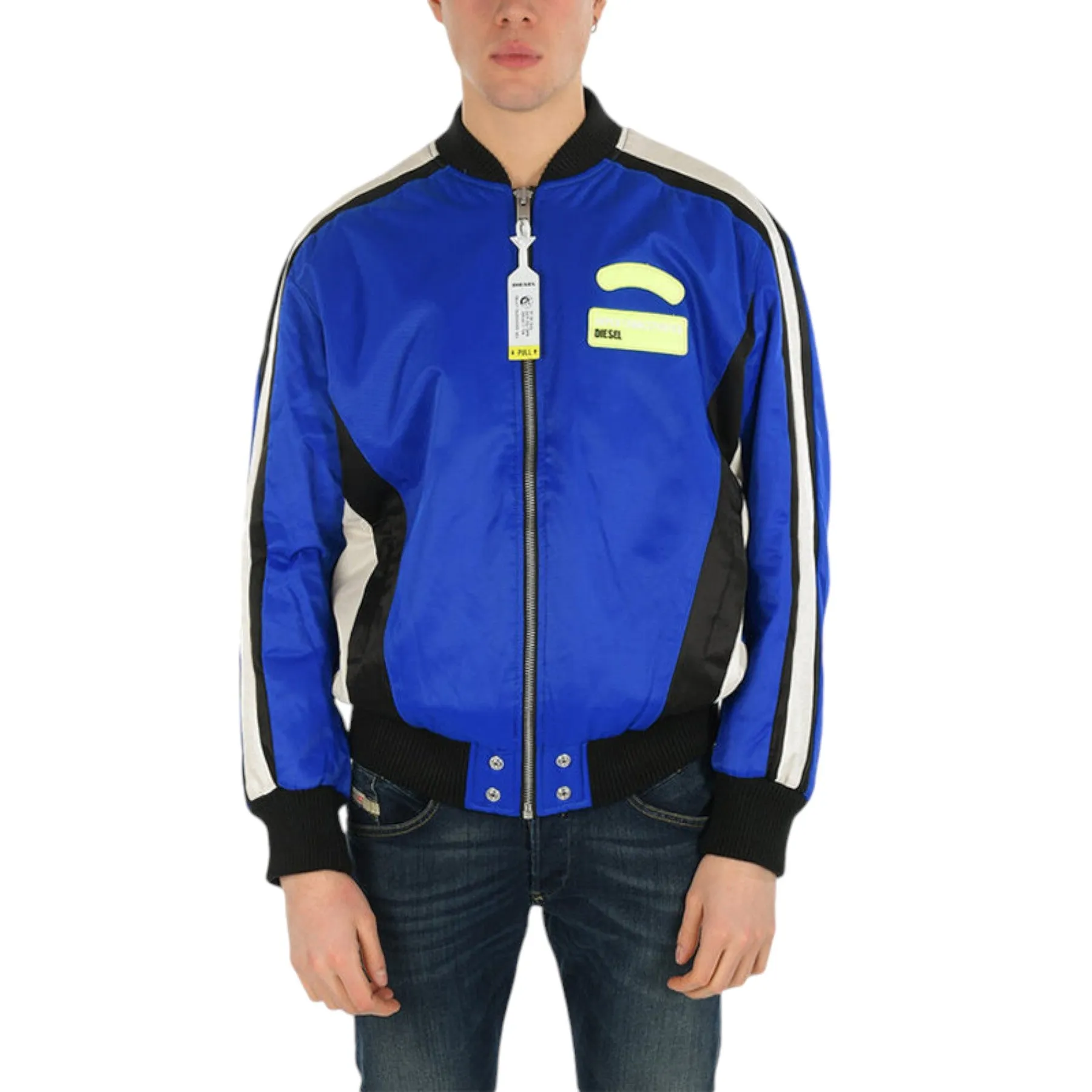 DIESEL J RYUU 0AAUI Mens Jackets Biker Bomber Coats Casual Racer Jumper