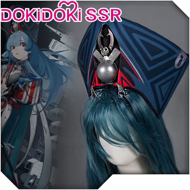 DokiDoki-SSR Game Azur Lane Impact RN Marco Polo Cosplay Costume/Crown/Shoes
