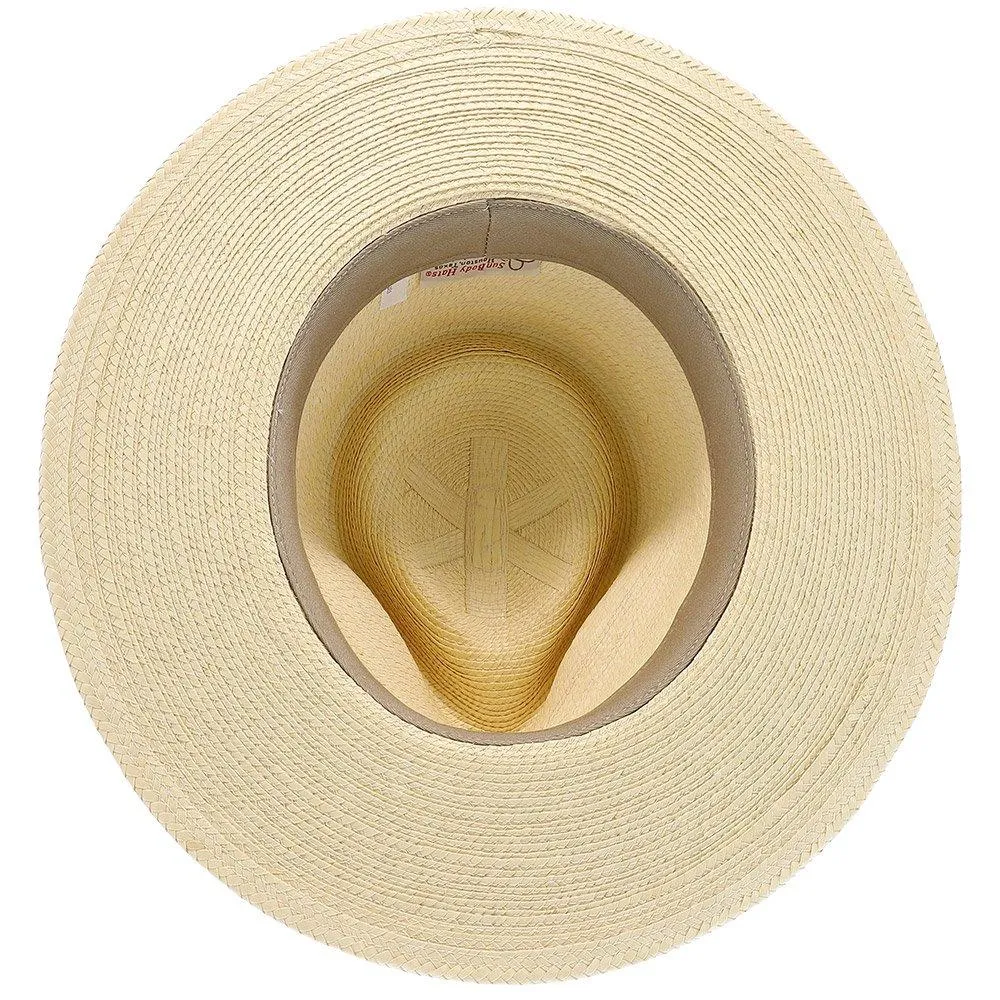 Fine Palm Tear Drop Fedora - Natural Hand Woven Fine Guatemalan Palm Hat