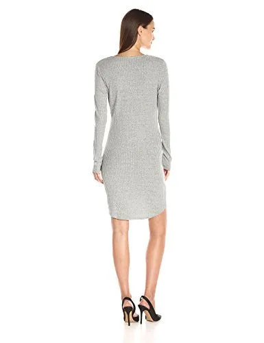 Freshman 1996 Women's Long-Sleeve Wrap Paneled Dress