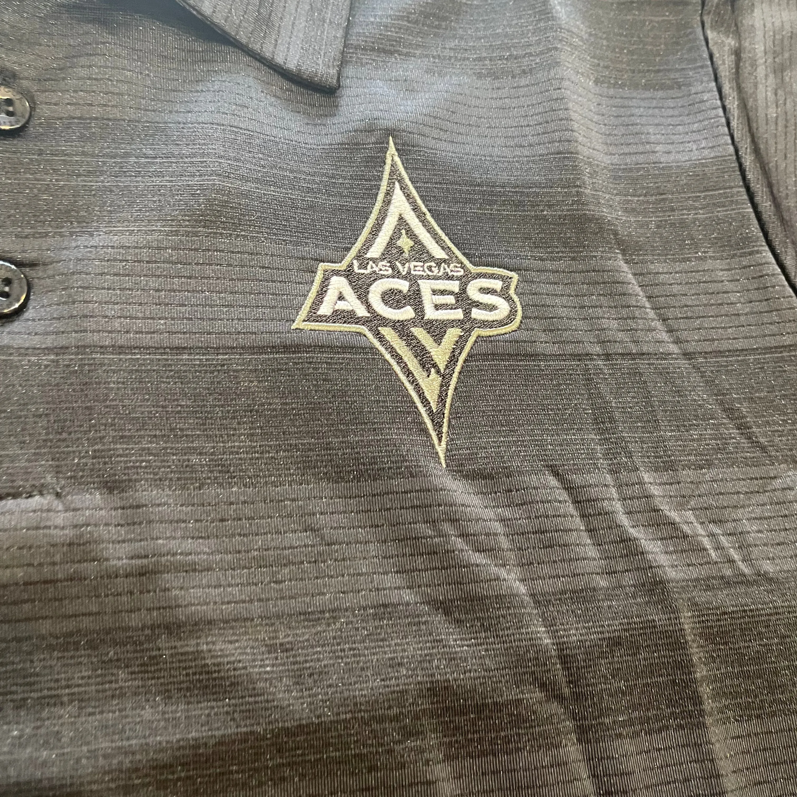 Las Vegas Aces Men's Antigua Compass Polo Shirt - Black