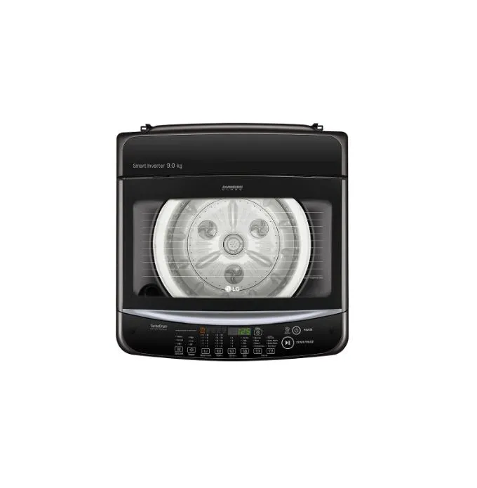 LG T2109VSAB Smart Inverter Top Load Washing Machine, 9KG, Black