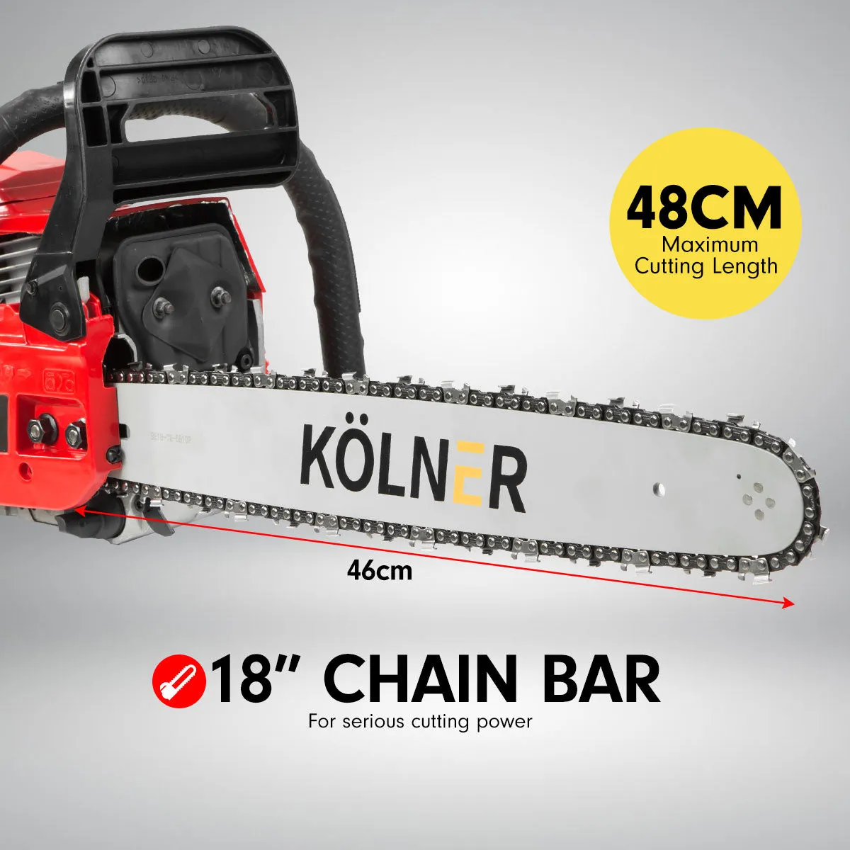 NNEDPE Kolner 45.2cc 18in Petrol Chainsaw
