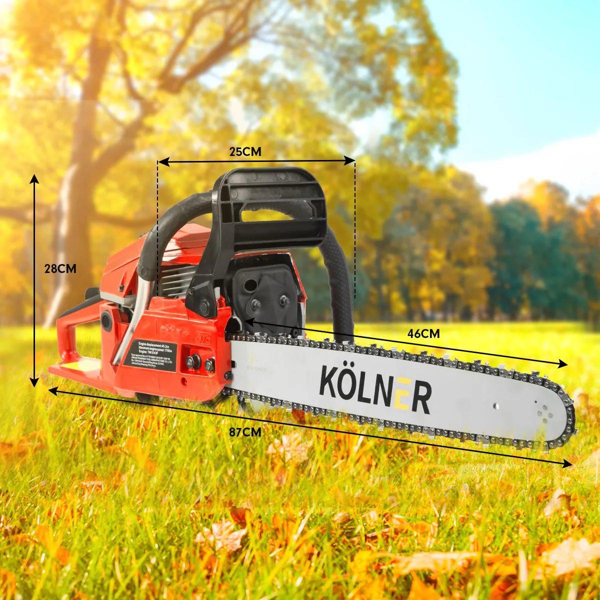 NNEDPE Kolner 45.2cc 18in Petrol Chainsaw