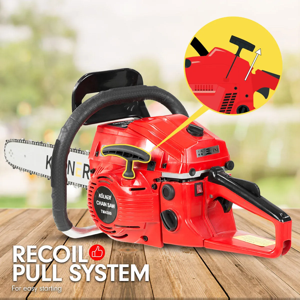 NNEDPE Kolner 45.2cc 18in Petrol Chainsaw