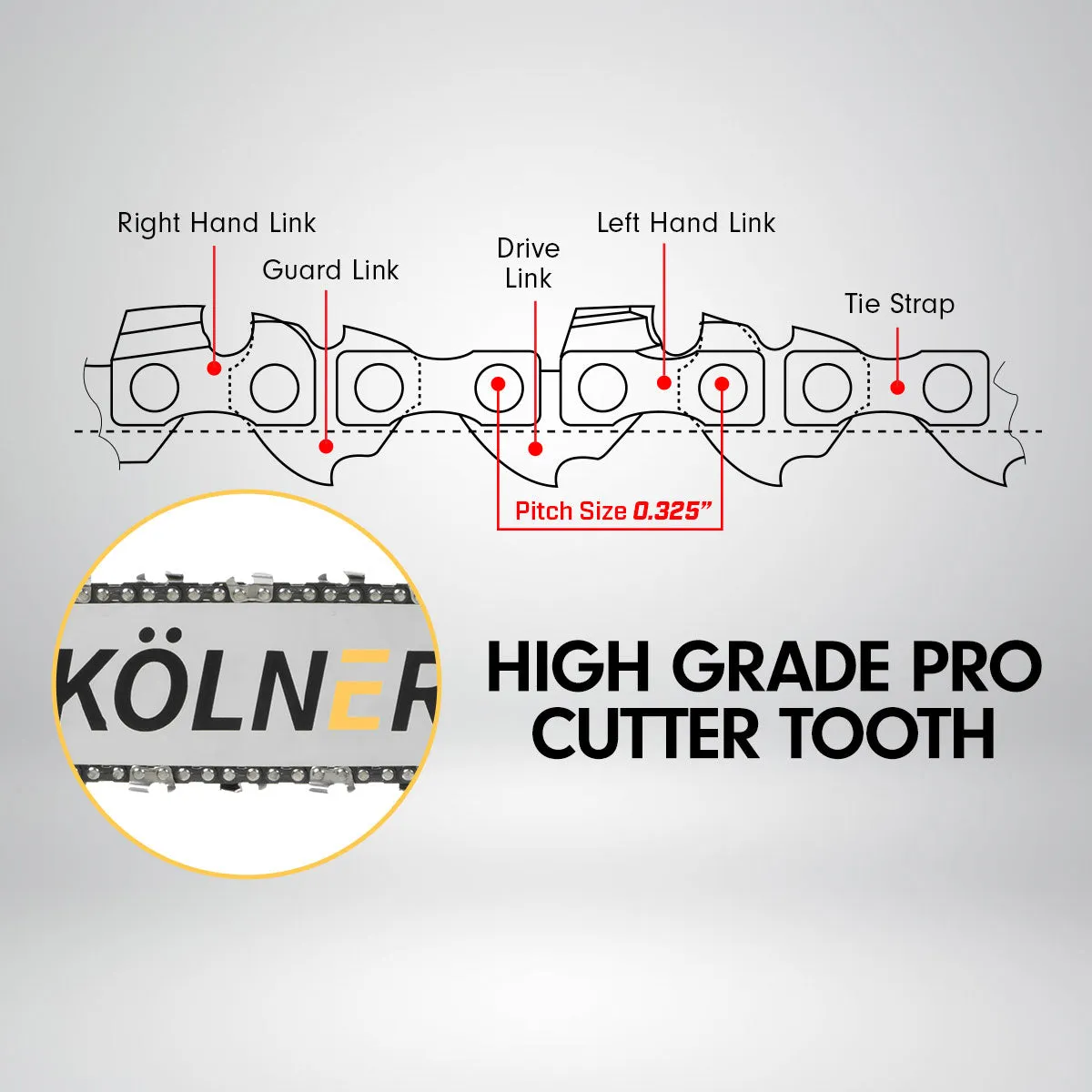 NNEDPE Kolner 45.2cc 18in Petrol Chainsaw