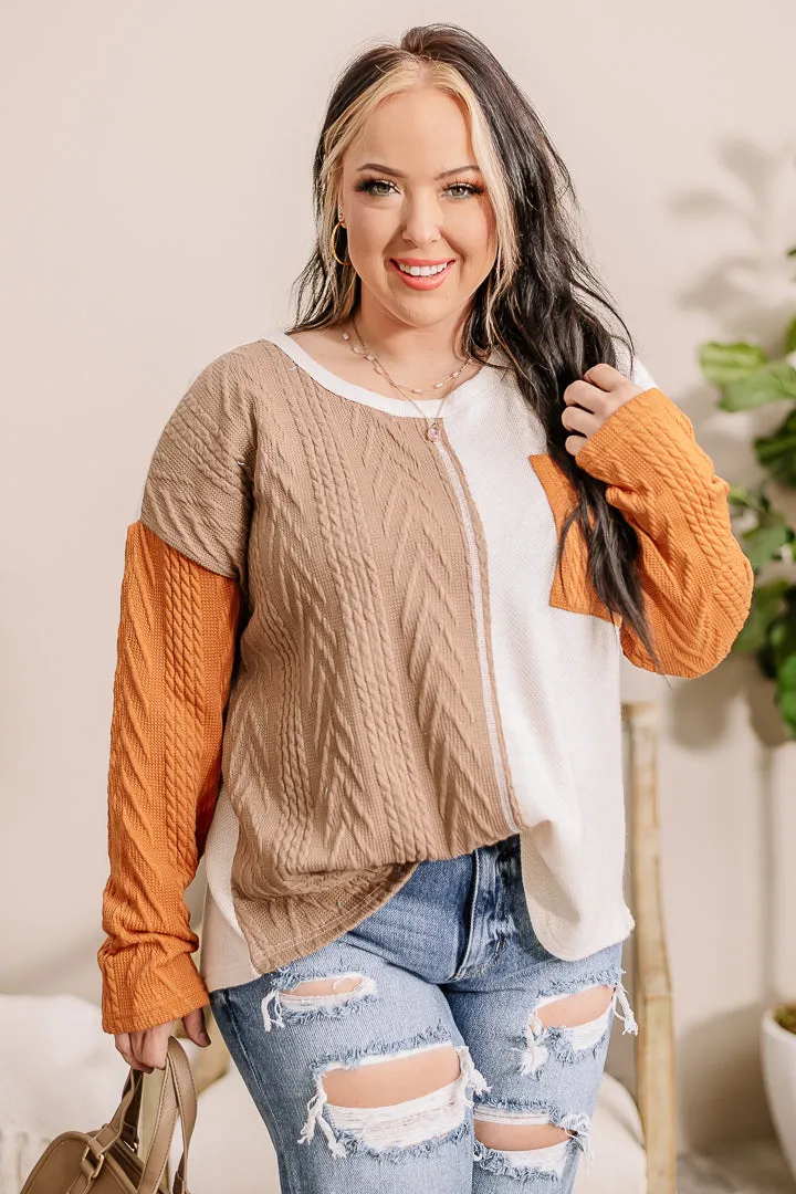 Over And Over Color Block Top
