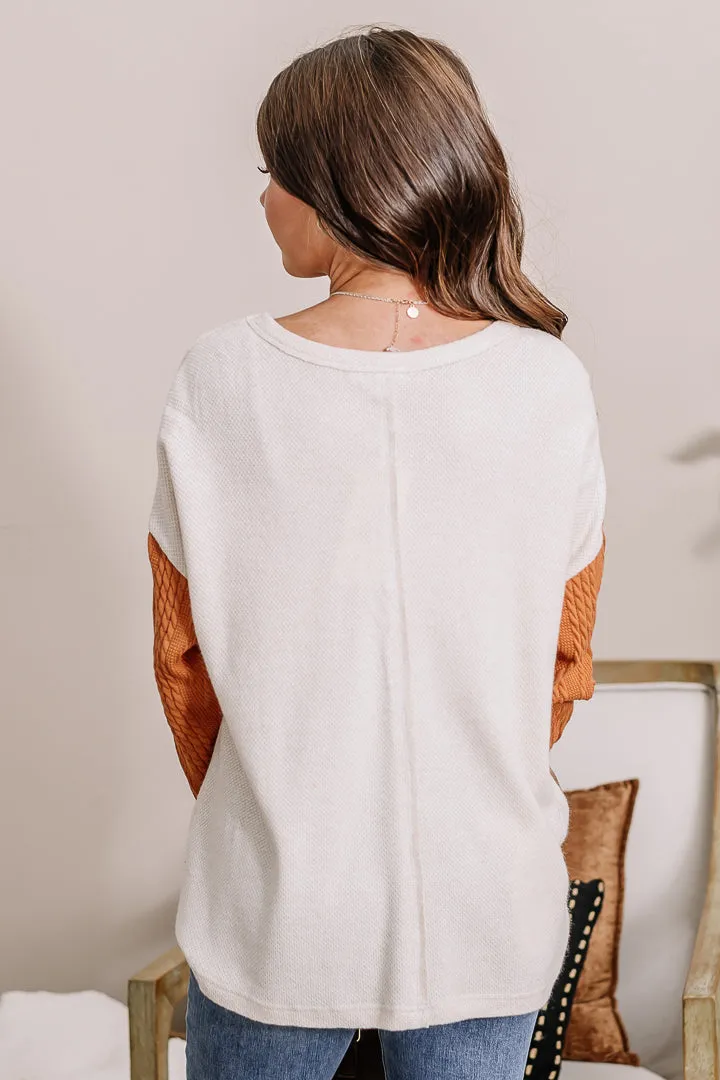 Over And Over Color Block Top
