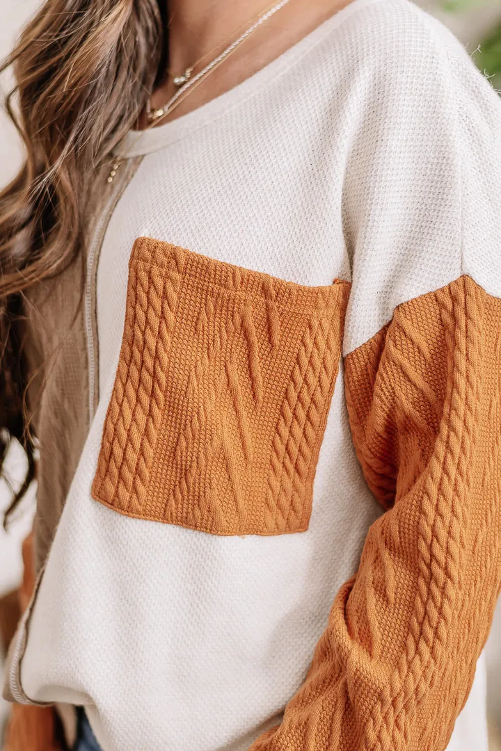Over And Over Color Block Top
