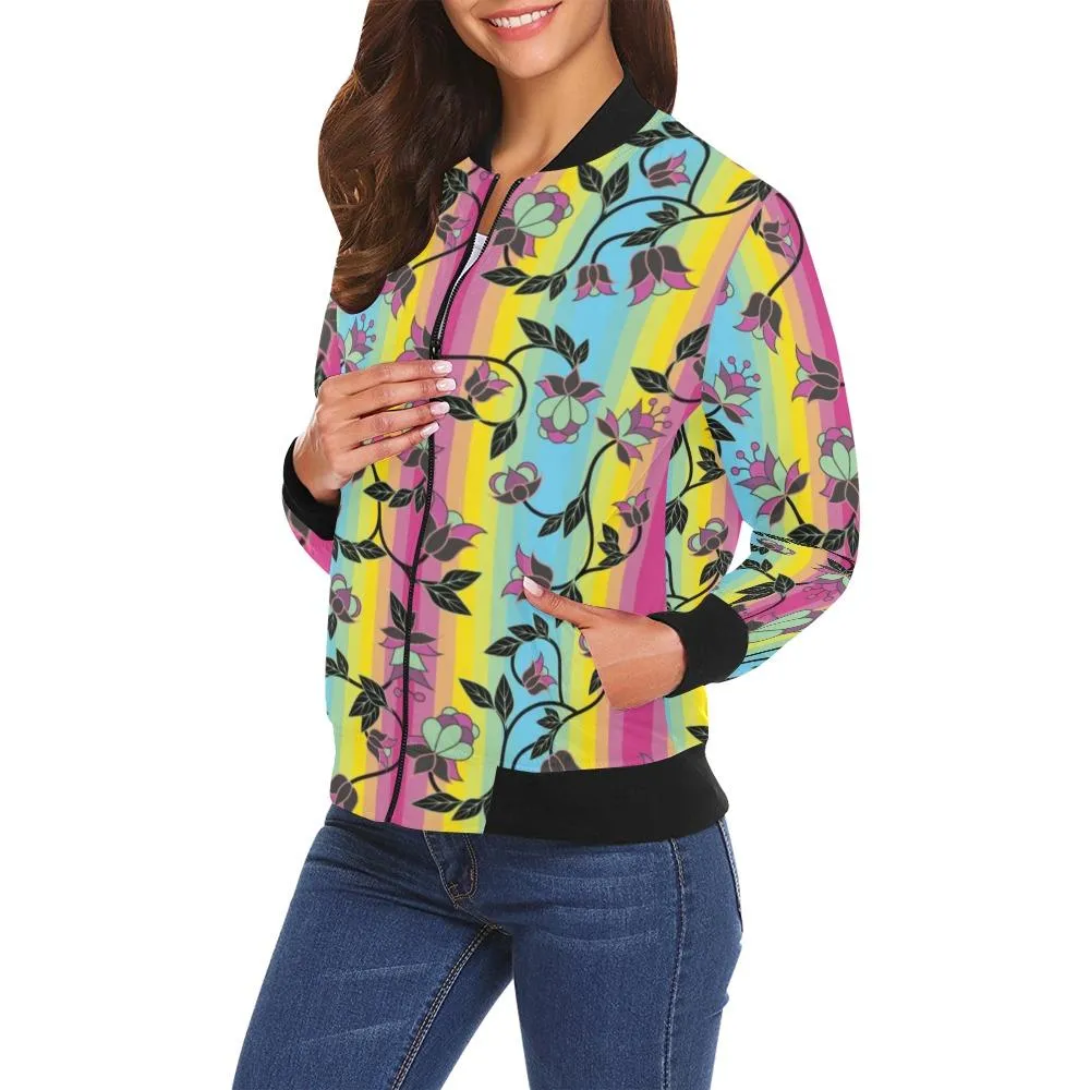 Powwow Carnival Bomber Jacket for Women