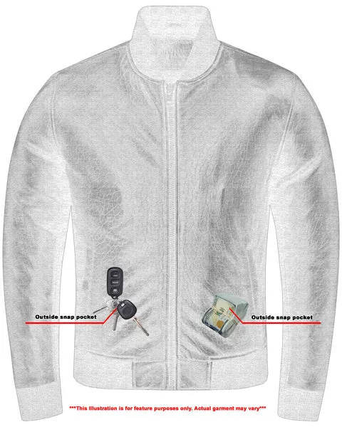Stalwart Men’s Fashion Leather Bomber Jacket
