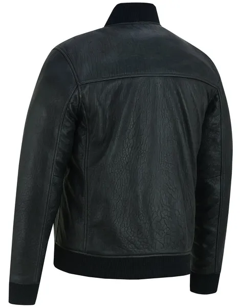 Stalwart Men’s Fashion Leather Bomber Jacket