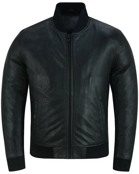 Stalwart Men’s Fashion Leather Bomber Jacket