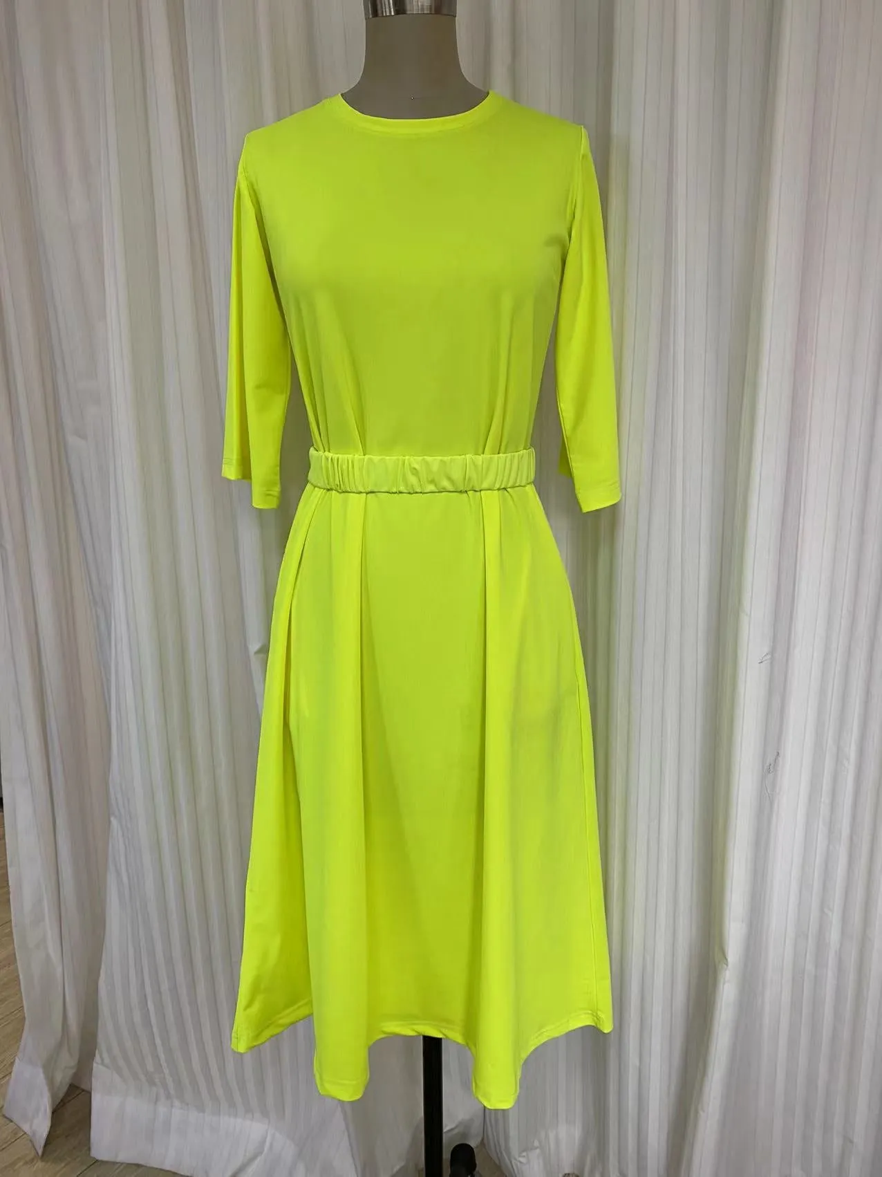 Swimsuit Dress  #D2052S - Fluo yellow