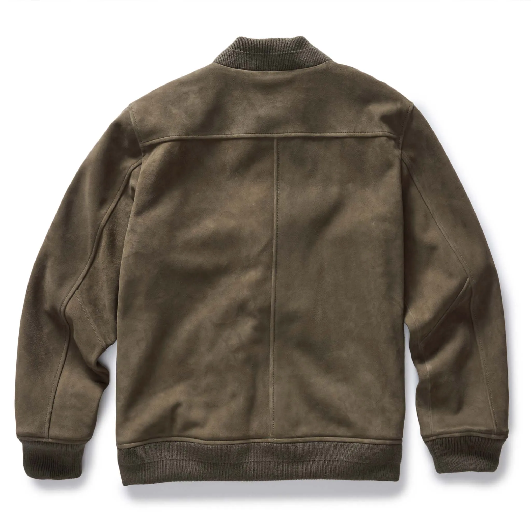 The Bomber Jacket in Army Suede