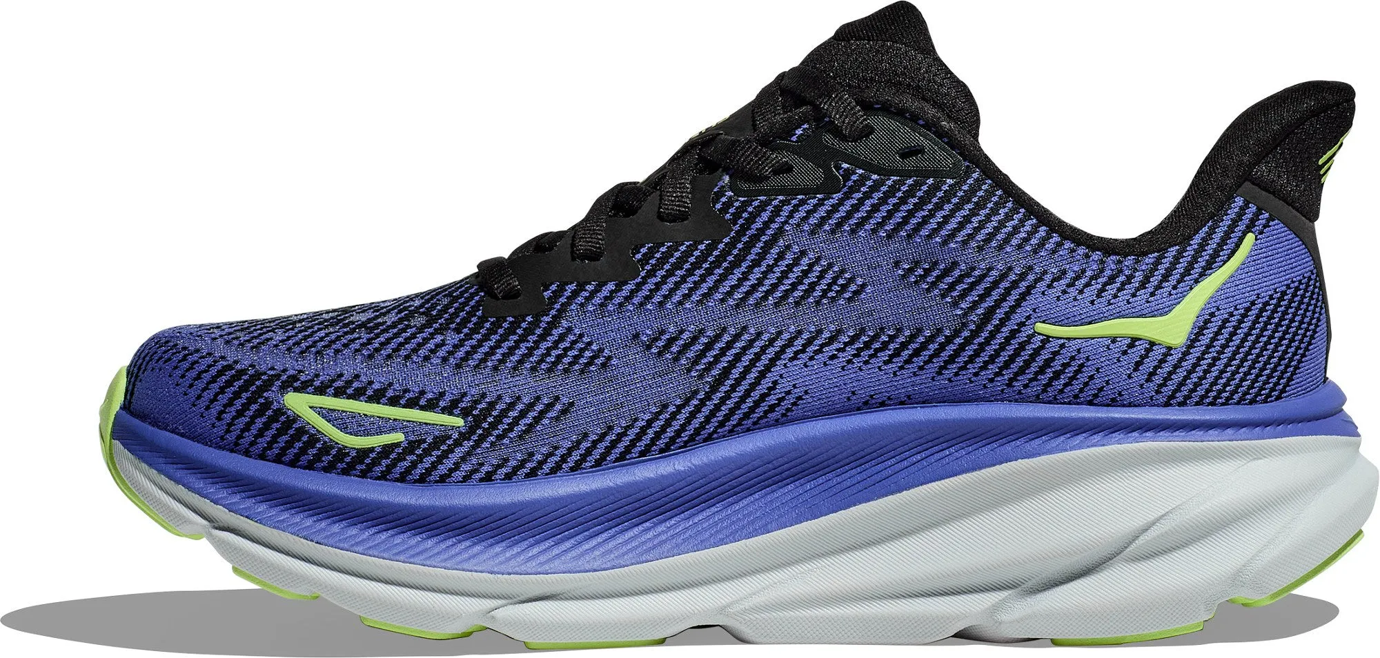 WOMEN'S HOKA CLIFTON 9 | BLACK / STELLAR BLUE
