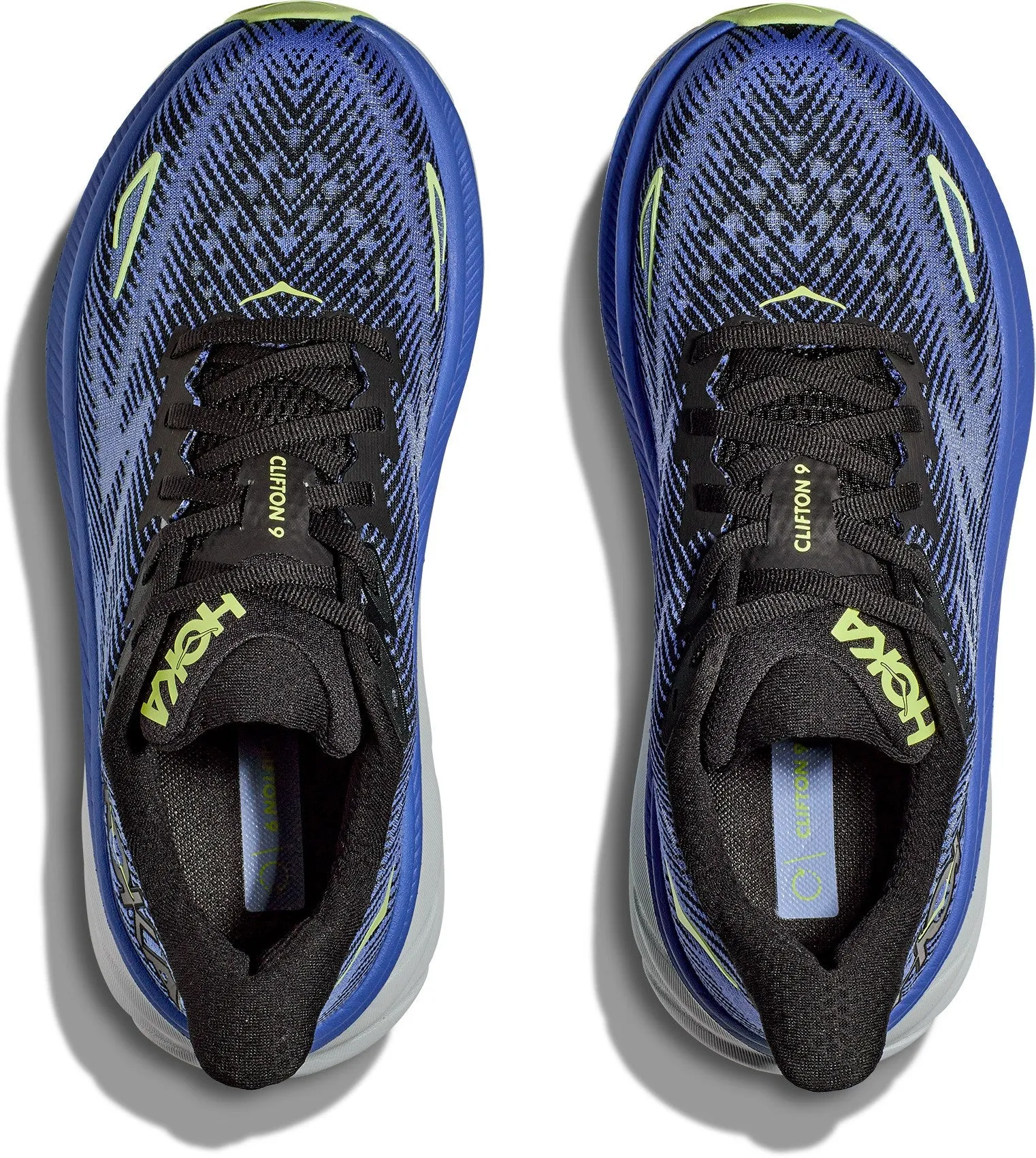 WOMEN'S HOKA CLIFTON 9 | BLACK / STELLAR BLUE