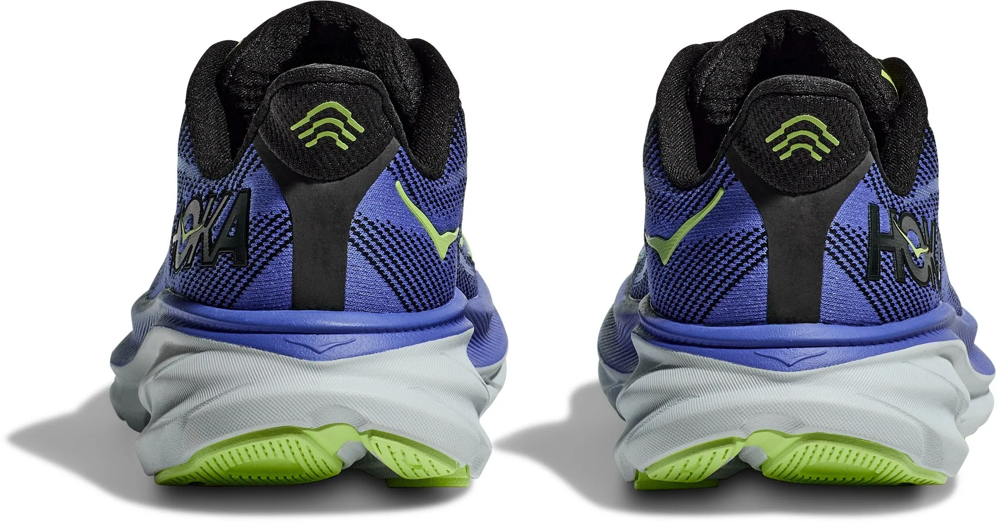 WOMEN'S HOKA CLIFTON 9 | BLACK / STELLAR BLUE