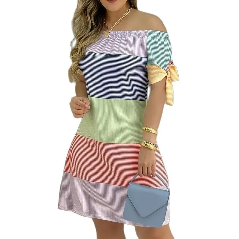 xakxx Autumn outfits Women Fashion Off Shoulder Floral Mini Dress Female Sexy Cocktail Party Dress Tied Sleeve Short Dress